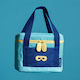 Super Petit School Insulated Snack Bag Light Blue 16.5x15x20cm