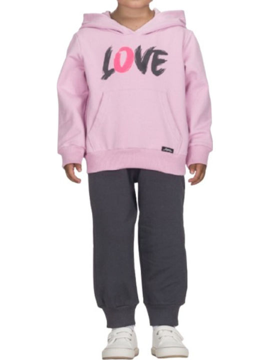 Kids Sweatpants Set Coral