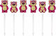 Pandaboo Toothpicks for Party 6 Pieces