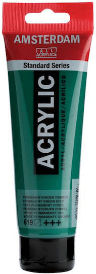 Royal Talens Акрилна Боя 120ml Amsterdam Permanent Green Deep 3 Броя