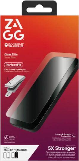Zagg Invisibleshield Tempered Glass (iPhone 17 / 17 Pro / 16 Pro)