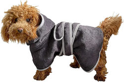 Homelevel Dog Bathrobe Extra Small Anthracite Gray 54844.73.32