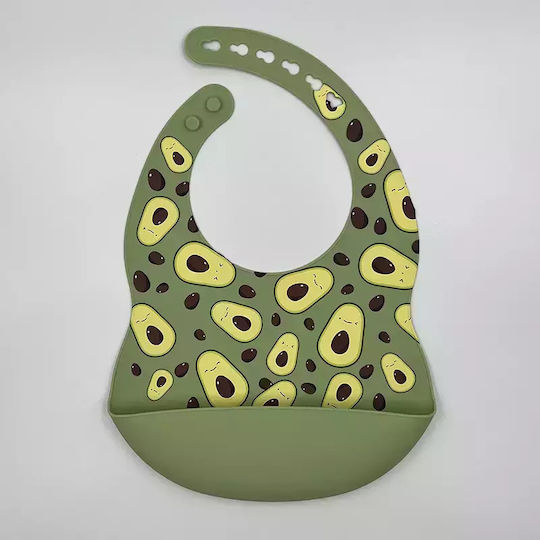 Pandaboo Bib Fabric Avocado Green and Yellow