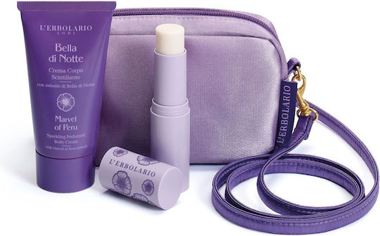 L'erbolario Bella Di Notte Mini Beauty Bag– Σετ Δώρου Κρέμα Σώματος 75ml & Στέρεο Άρωμα 9g & Αρωματική Θήκη