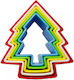 Cookie Cutter 5 Pieces Christmas Tree