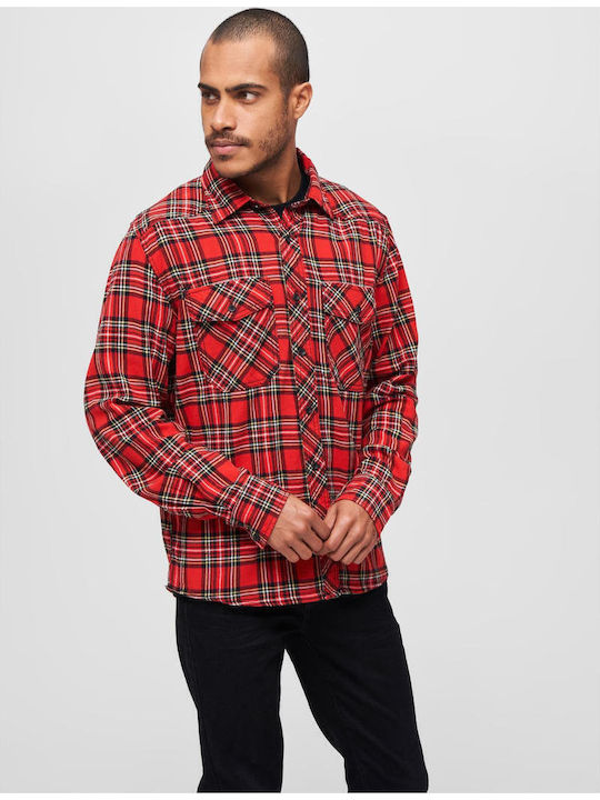 Brandit Long-sleeved Flannel Shirt Checked Tartan