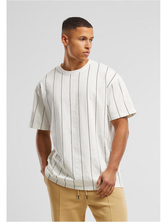 Urban Classics Pinstripe T-shirt Offwhite, Whit...