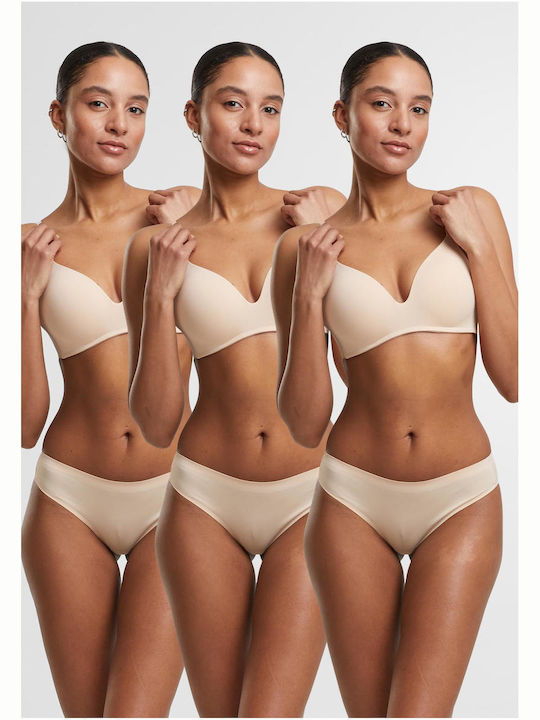 Damen Brasilien 3Pack Nude