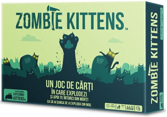 Joc de Societate Zombie Kittens pentru 2-5 Jucători 7+ Ani Asmodee