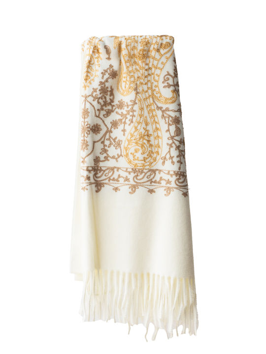 Women's Cashmere Scarf White