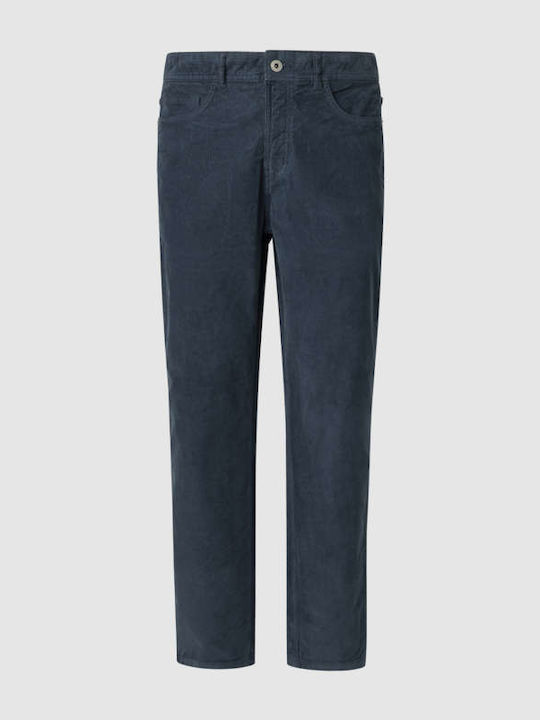 Pepe Jeans Pantaloni cu Croială Slim Albastru