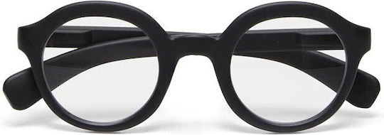 Okkia Lauro Round Reading Glasses +1.00 in Black Color OK041VK-250-370580