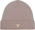 Guess Beanie Unisex Σκούφος Πλεκτός σε Καφέ χρώμα