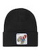 Beanie Unisex Beanie Knitted in Black color