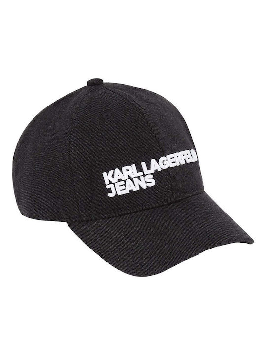 Șapcă De Damă Karl Lagerfeld Jeans Klj Black Denim Neagră