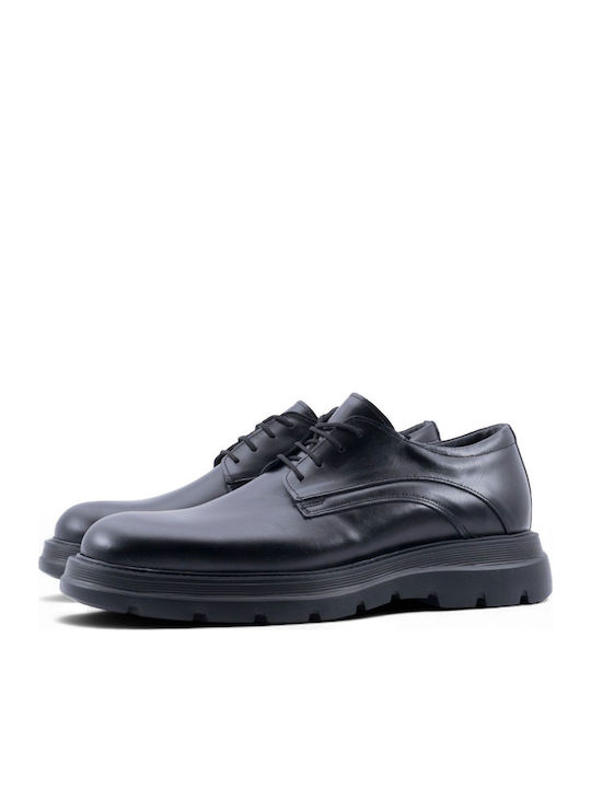 Antonio Shoes Men's Leather Casual Shoes Black