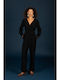 Damen Einteiler Anzug Jet Black