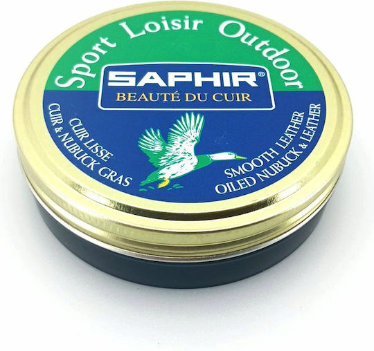 Saphir Sport Loisir Outdoor 100 Ml Black 01 Leather Protection Waterproofing Grease Shade Black 01