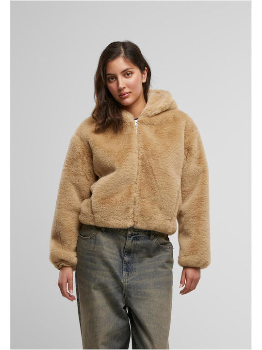 Urban Classics Damen Jacke in Beige Farbe