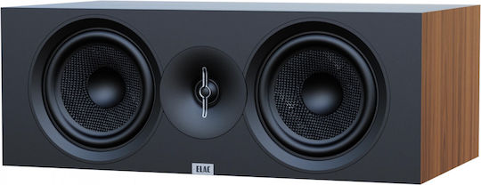 Elac Debut C6.3 Ηχείο Hi-Fi Κεντρικό 120W 2 Δρόμων Π53.3xΒ29.8xΥ19.5εκ. Καφέ