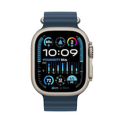 Apple Watch Ultra 2 Titanium 49mm 4G - LTE Refurbished Grade A Natural with Blue Ocean Band Apple Watch Ultra 2 Titanium 49mm 4G - LTE Refurbished Grade A Natural with Blue Ocean Band
