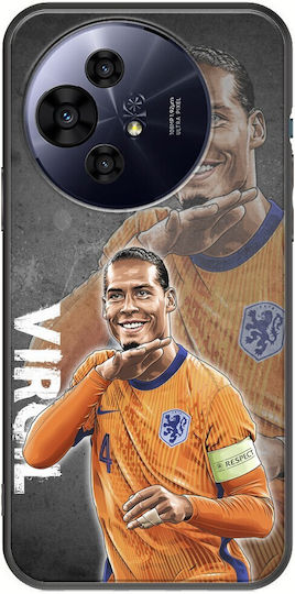 Euro 2024 Virgil Van Dijk TCL 50 Pro NXTPAPER 5G Negru TPU Silicon