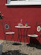 Dining Room Set for Small Outdoor Spaces 3 Pieces Black