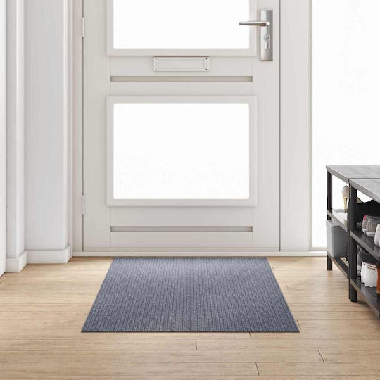 vidaXL Covor Antiderapant Rectangular Din Piele Gri 100x300cm