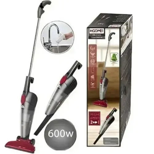 Hoomei Elektrisch 2-in-1 Staubsauger Stick & Handgerät 600W Gray