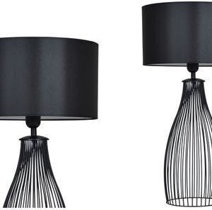 Light Home Dekorative Lampe mit Fassung für E27 Lampe Schwarz