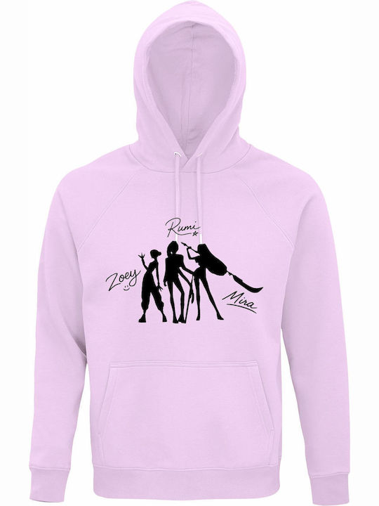 Kinder-Sweatshirt mit Kapuze Creamy Pink Demon Hunters