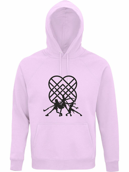 Kinder-Sweatshirt mit Kapuze Creamy Pink Demon Hunters