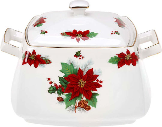 Cryspo Trio Christmas Cookie Jar Multicolored