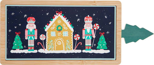 Ladelle Weihnachtlicher Holz-Teller 33x12cm