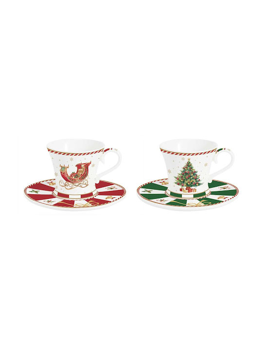 Marva Set Weihnachtliche Tassen Porzellan Braun Weihnachtliche Tassen Porzellan Braun 2Stück