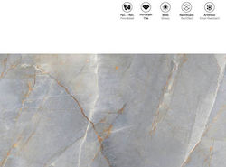 LV Granito Blue Jasto Gloss Porcelain Tile 60x120cm Blue