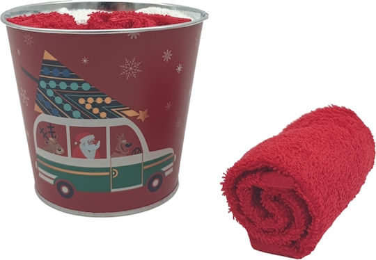 Christmas Set of 5 Napkins Basket Ilis Home 23995 Xmas Car