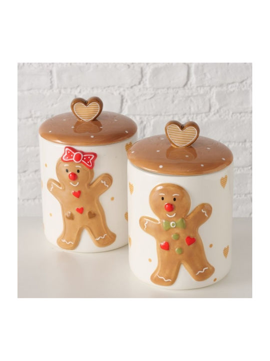 Коледно С Вграден Резервоар За Вода С Капак Gingerbread 2000 Ml Бяло 1 Брой На BOLZE Коледно С Вграден Резервоар За Вода С Капак Gingerbread 2000 Ml Бяло 1 Брой На BOLZE
