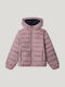 Kinder Freizeitjacke mit Futter & Kapuze Pink
