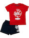 Kids' Set with Pants Winter 2pcs Red