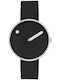 Picto Herrenuhr 34mm Batterie mit Schwarz Metallarmband
