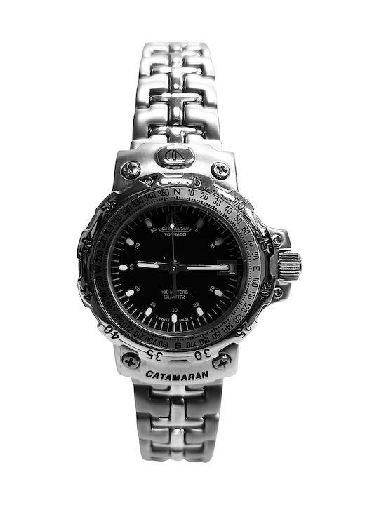 Catamaran Uhr Batterie mit Metallarmband
