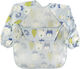 Buude Waterproof Coverall Fabric with Hoop & Loop Fastener, Pocket & Sleeves Light Blue