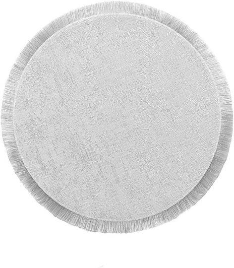 Atmosphera Fabric Placemat Silver 38x38cm