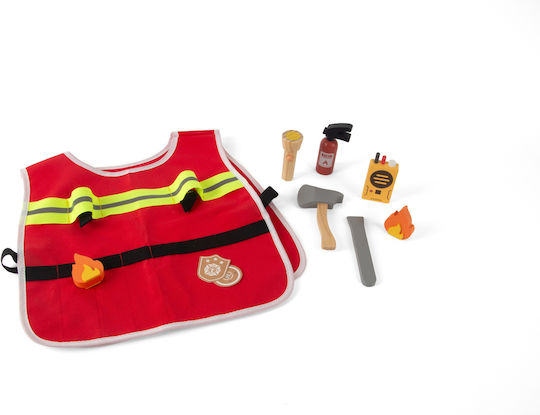 Dantoy Set De Joacă Pompier Din Lemn 10 Bucăți 5715 Jucării