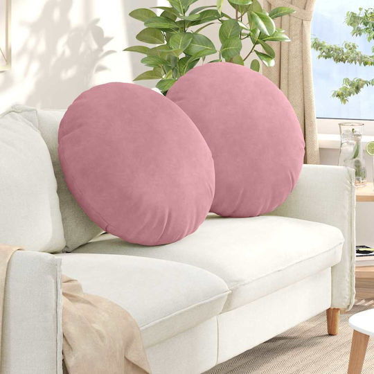 vidaXL Perna De Canapea Din Catifea Roz 29x80cm