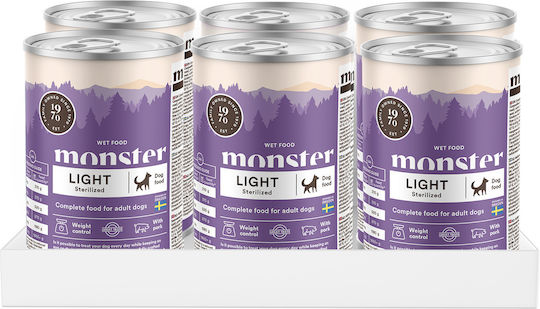 Monster Pet Влажна Храна за Кучета в Може да Диетична 400гр
