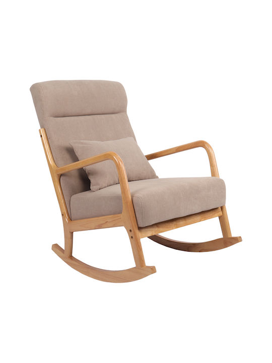 Edeldy Schaukelstuhl Grey-beige 102x66x99cm