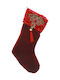 Christmas Decorative Fabric Red Socks
