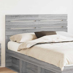 vidaXL Wooden Bed Headboard Gray Sonomo 160x100cm